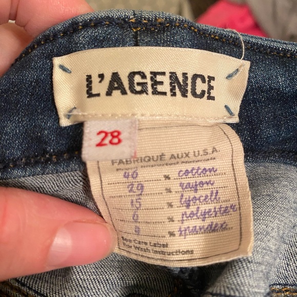 Lagence Dark Wash Denim Skinny Jeans 28 - Picture 3 of 3